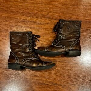 Steve Madden Brown Combat Boots